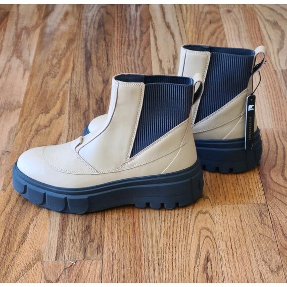 Sorel Caribou X Chelsea Waterproof Platform Leather WP Boots Womens Sz 10 (B,M) - Picture 13 of 16